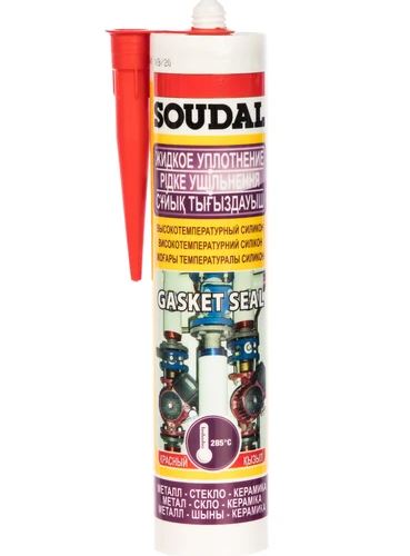Высокотемпературный силикон Soudal Гаскетсил, 280мл