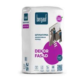 Штукатурка декоративная Bergauf Dekor Fasad, ЗИМА, короед, 25кг