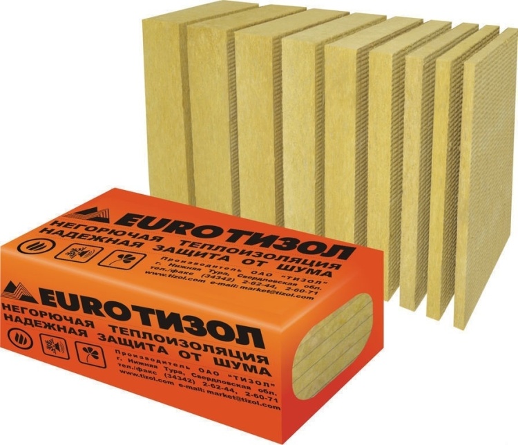 Утеплитель Тизол Евро-Вент 80 1000х600х150 мм, 3 шт. уп