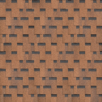 Гибкая черепица Технониколь однослойная SHINGLAS Фокстрот, Дуб, 3м2