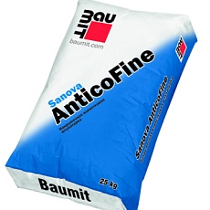 Baumit Известковая штукатурка с добавлением цемента Sanova AnticoFine 25кг/42 под